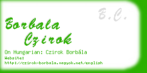 borbala czirok business card